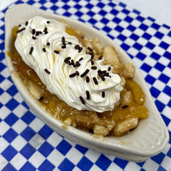 Pfirsich Streusel Auflauf